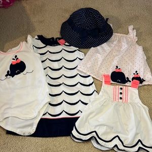 Gymboree whale bundle 6m-24m mix n match